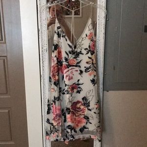 cutest velvet floral dress